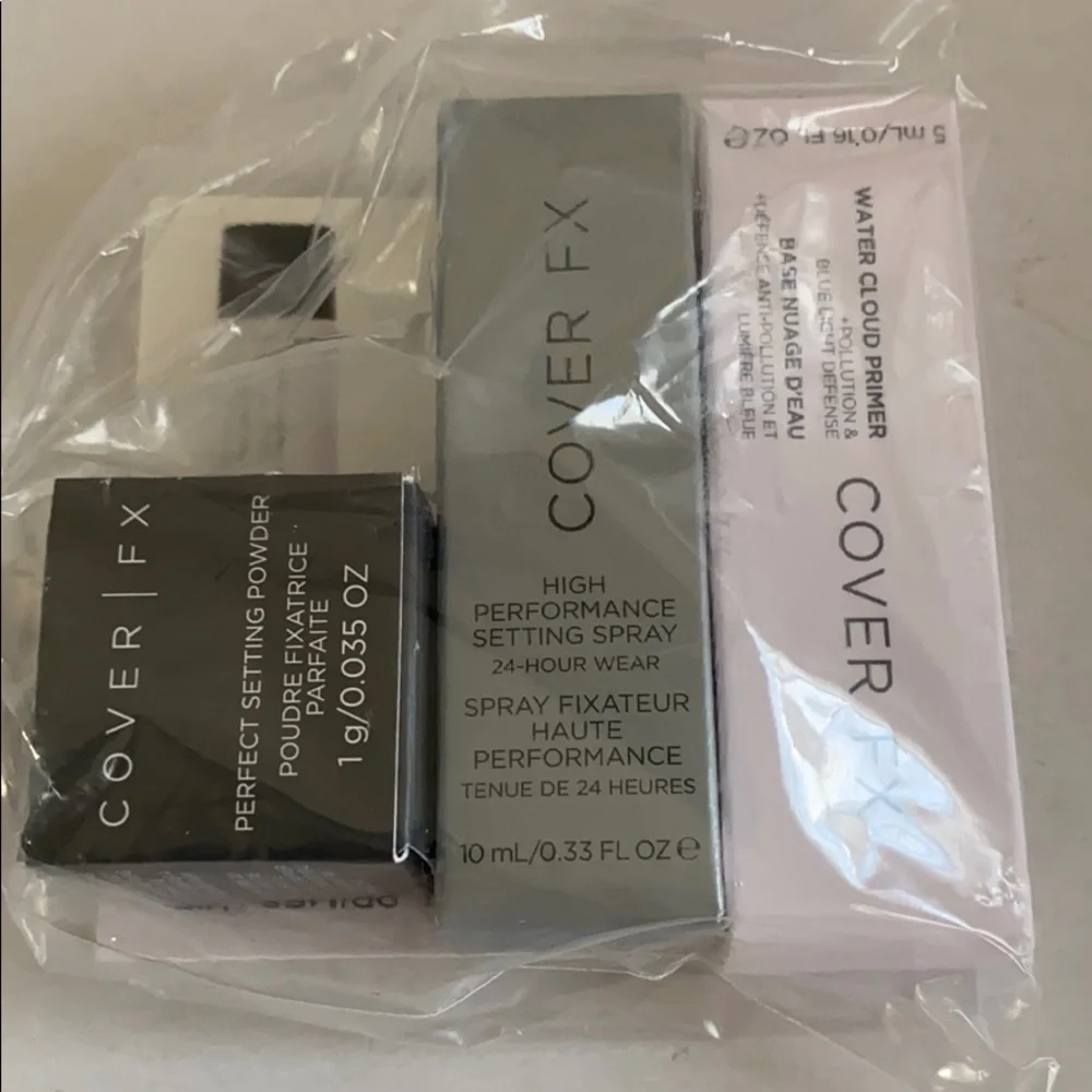 COVER FX 3p Primer Setting Powder & Spray CLEAN BEAUTY $30 NIP